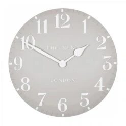 20" Arabic Wall Clock - Dove Grey
