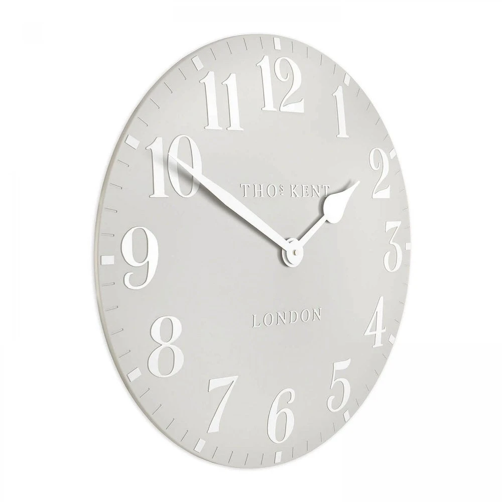 20" Arabic Wall Clock - Dove Grey 4 20" Arabic Wall Clock - Dove Grey - Image 2