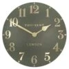 20" Arabic Wall Clock - Lichen Green