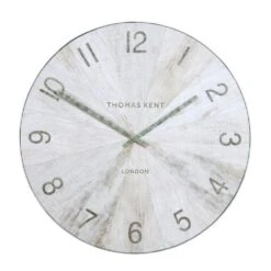 22" Wharf Wall Clock - Pickled Oak