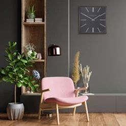 24" Garrick Wall Clock - Graphite -Home Decor Store 24 garrick wall clock graphite p8364 130858 image