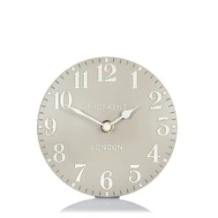 6" Arabic Mantel Clock - Sand