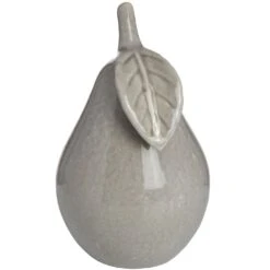 HI Antique Grey Ceramic Pear - Small