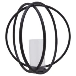 Aura Matt Black Large Candle Holder 10 Aura Matt Black Large Candle Holder -Home Decor Store aura matt black large candle holder p7492 123758 image