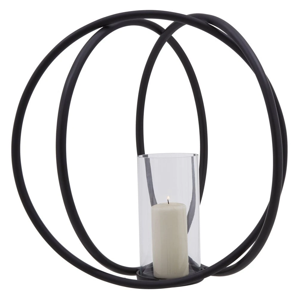 Aura Matt Black Large Candle Holder 7 Aura Matt Black Large Candle Holder - Image 5