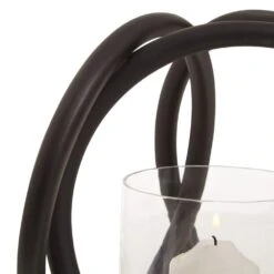Aura Matt Black Small Candle Holder -Home Decor Store aura matt black small candle holder p7490 123747 image