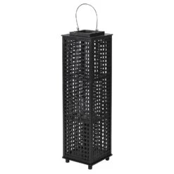 Black Bamboo Lantern - Large