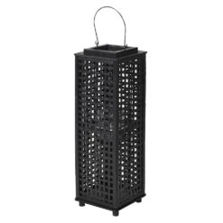 Black Bamboo Lantern - Small