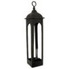 HI Black Cast Tall Loop Top Lantern