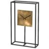 Black Frame Square Gold Clock 1 Black Frame Square Gold Clock -Home Decor Store black frame square gold clock p9275 135632 image