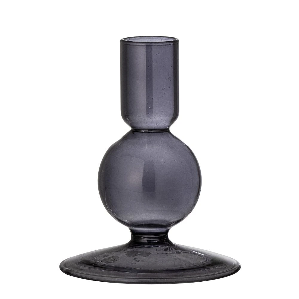 Black Glass Candlestick Holder 3 Black Glass Candlestick Holder