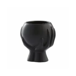 Black Haniya Flower Pot 13.5cm