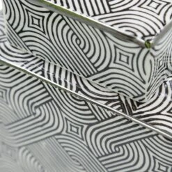 Black & White Linework Patterned Ginger Jar - Medium -Home Decor Store black white linework patterned ginger jar medium p5514 110089 image