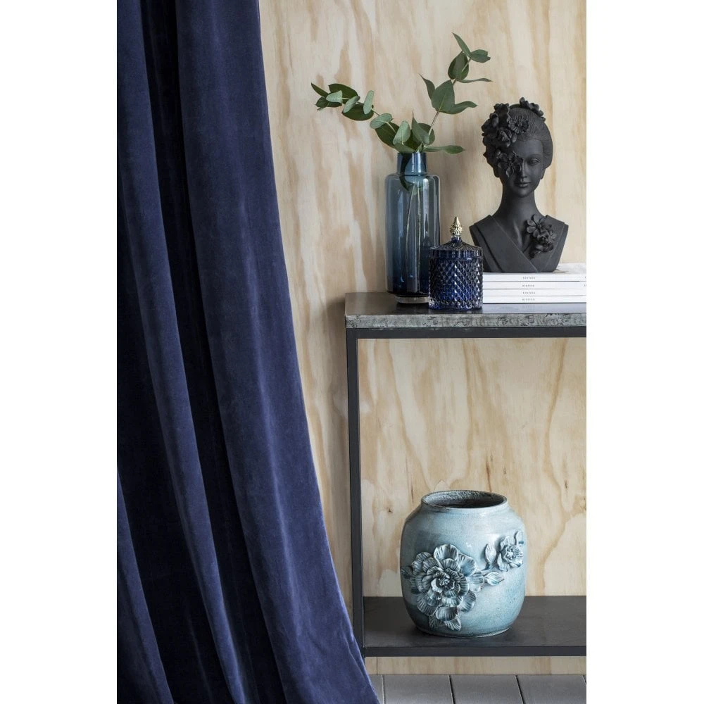 Blue Hedria Vase 30cm 5 Blue Hedria Vase 30cm - Image 3