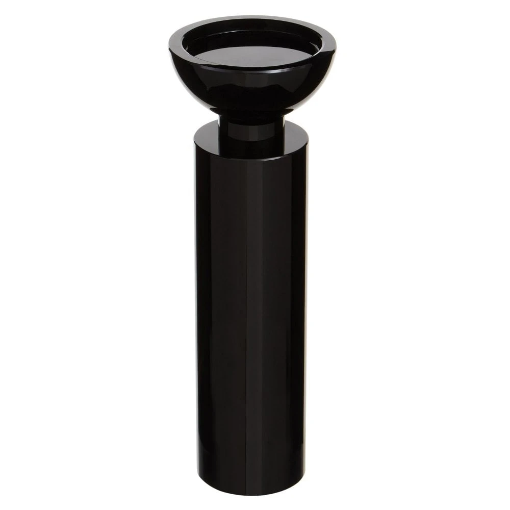Carrie Large Crystal Candle Holder Black 3 Carrie Large Crystal Candle Holder Black