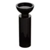 Carrie Med Crystal Candle Holder Black