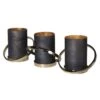 Charred Coal Triple Hurrican Candle Holders -Home Decor Store charred coal triple hurrican candle holders p9252 135615 image