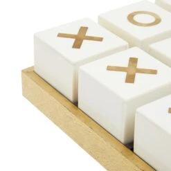 Churchill Games Nought & Crosses White/Gold -Home Decor Store churchill games nought crosses white gold p7652 123110 image