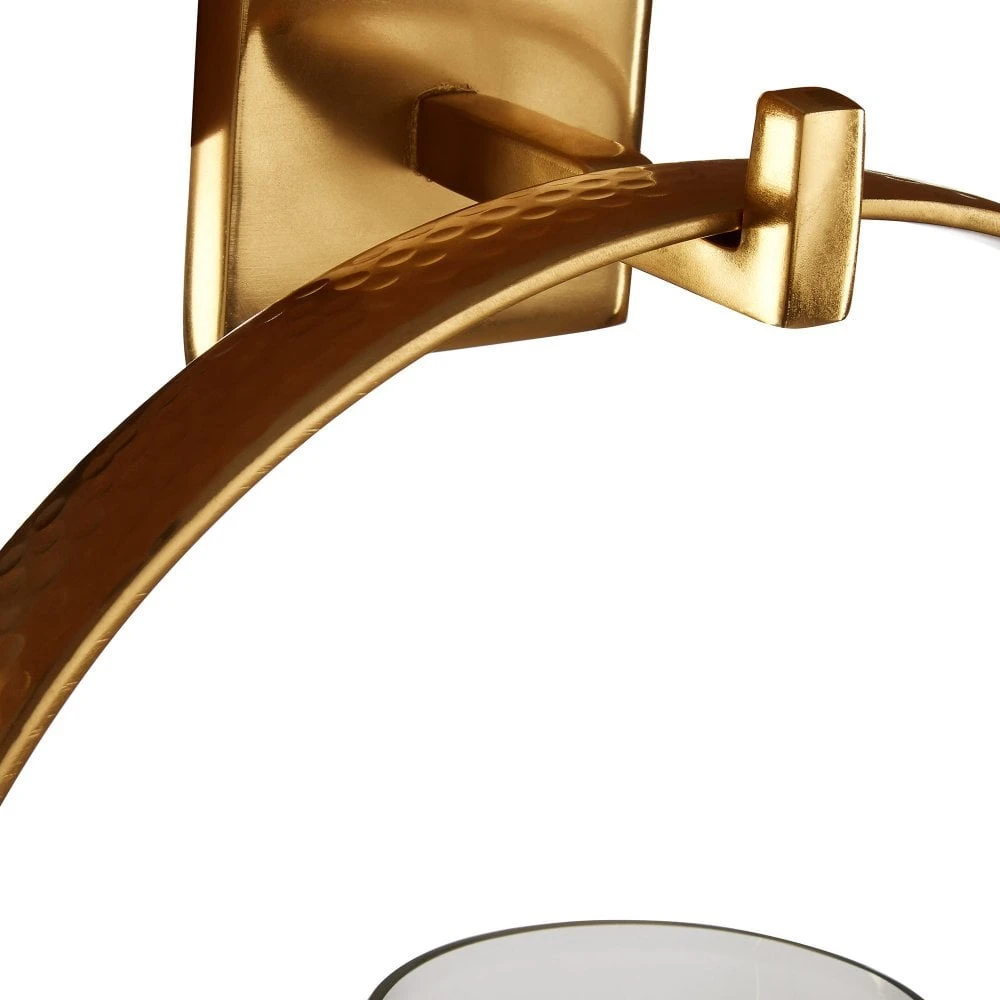 Cirqua Gold Wall Sconce 4 Cirqua Gold Wall Sconce - Image 2