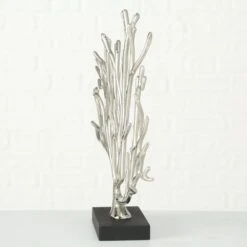 Coral Ornament Black & Silver - Set Of 2 15 Coral Ornament Black & Silver - Set Of 2 -Home Decor Store coral ornament black silver set of 2 p5137 107052 image