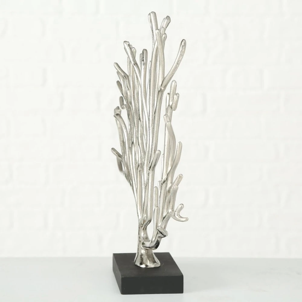 Coral Ornament Black & Silver - Set Of 2 8 Coral Ornament Black & Silver - Set Of 2 - Image 6