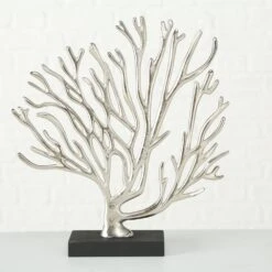 Coral Ornament Black & Silver - Set Of 2 16 Coral Ornament Black & Silver - Set Of 2 -Home Decor Store coral ornament black silver set of 2 p5137 107053 image