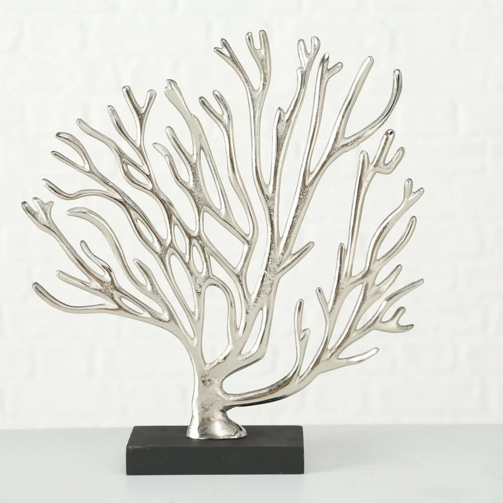 Coral Ornament Black & Silver - Set Of 2 9 Coral Ornament Black & Silver - Set Of 2 - Image 7