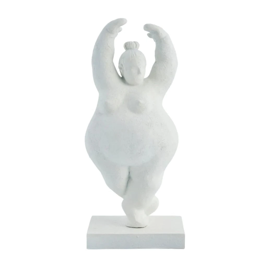 Dancing Lady Ornament - White 3 Dancing Lady Ornament - White