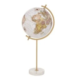 Decorative Globe On Marble Stand