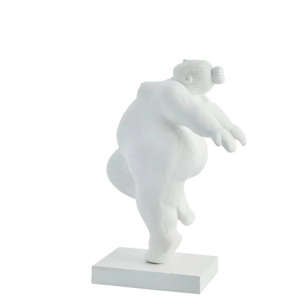 Elegant Dancing Lady Ornament - White 4 Elegant Dancing Lady Ornament - White - Image 2
