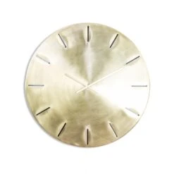 Extra Large Brushed Brass Metal Wall Clock