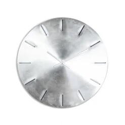 Extra Large Brushed Steel Metal Wall Clock
