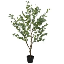Faux Eucalyptus Plant In Pot