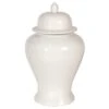 Glossy White Temple Jar -Home Decor Store glossy white temple jar p6411 117645 image