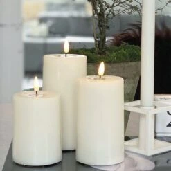 Grey LED Candle 7.5 X 10cm -Home Decor Store grey led candle 7 5 x 10cm p4353 101585 image