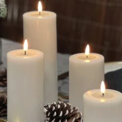 Grey LED Candle 7.5 X 10cm -Home Decor Store grey led candle 7 5 x 10cm p4353 101586 image