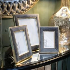 HI Grey Velvet With Gold Frame - 4x6 7 HI Grey Velvet With Gold Frame - 4x6 -Home Decor Store grey velvet with gold frame 4x6 p4977 106086 image