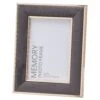 HI Grey Velvet With Gold Photo Frame - 5" X 7" -Home Decor Store grey velvet with gold photo frame 5 x 7 p3878 88686 image