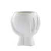 Haniya Flower Pot - White