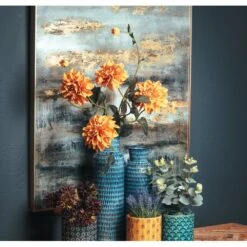 HI Large Abstract Grey And Gold Glass Image With Gold Frame -Home Decor Store large abstract grey and gold glass image with gold frame p1060 1730 image