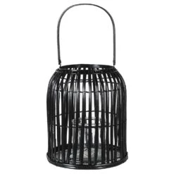 Large Grey Bamboo Lantern