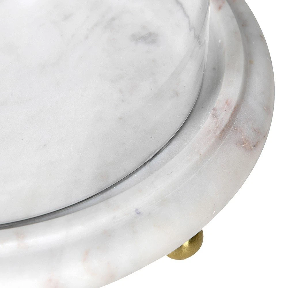 Large Huricane Candle Holder With Marble Base 4 Large Huricane Candle Holder With Marble Base - Image 2