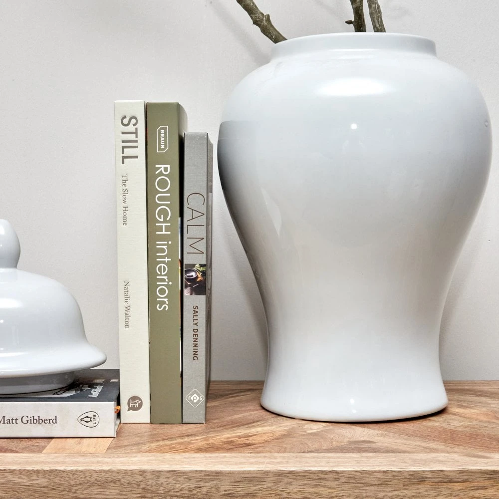 Large White Ginger Jar 7 Large White Ginger Jar - Image 5