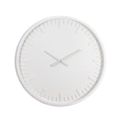 Large White Station Wall Clock
