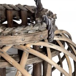 HI Large Wicker Basket Lantern -Home Decor Store large wicker basket lantern p1057 1721 image