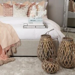 HI Large Wicker Bulbous Lantern -Home Decor Store large wicker bulbous lantern p1056 2363 image