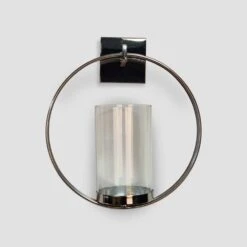 Leon Nickel Plated Wall Sconce