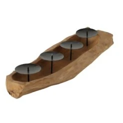Log 4 Candle Holder