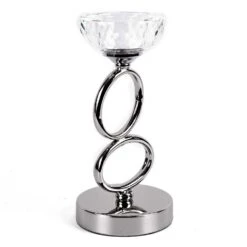 Loop Nickel Plated Candle Stand S