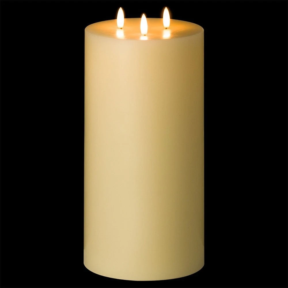 HI Luxe Collection Natural Glow 6 X 12 Led Ivory Candle 4 HI Luxe Collection Natural Glow 6 X 12 Led Ivory Candle - Image 2